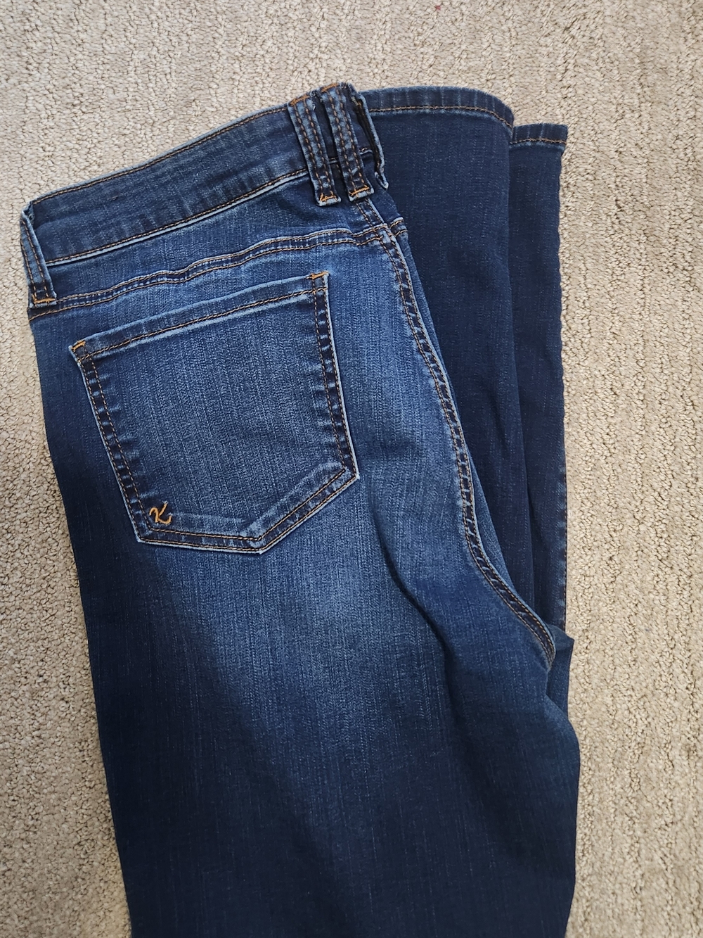 Kut from the Kloth Dark Blue Straight Leg Jeans